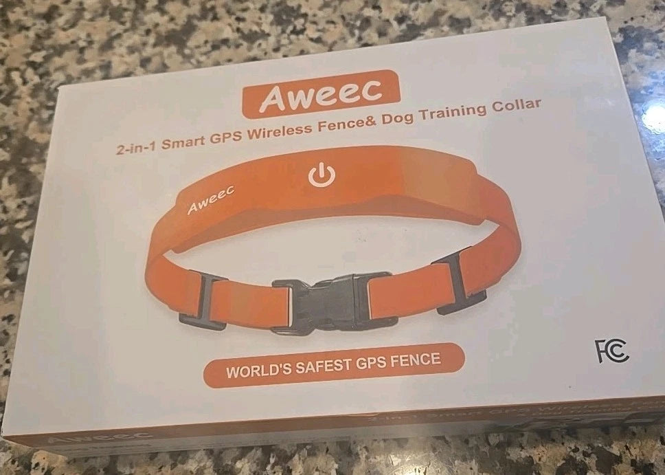 GPS Wireless Dog Fence with Free App, Electric Fence System w/Training Collar